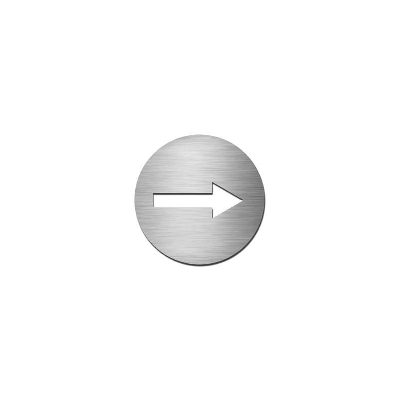 PICTOGRAMME ROND DIRECTION - INOX