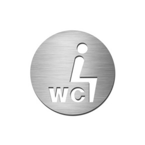 PICTOGRAMME ROND WC ASSIS - INOX