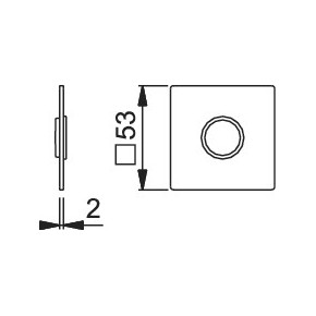 Rosaces Quick-FitPlus de béquille à coller - E848-SK