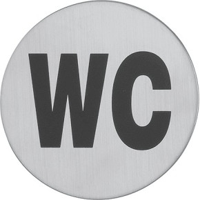 PICTOGRAMME ROND WC - INOX