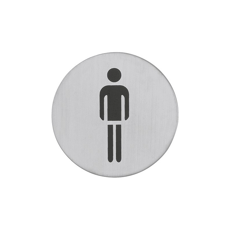 PICTOGRAMME ROND HOMME - INOX