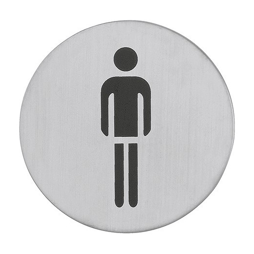 PICTOGRAMME ROND HOMME - INOX