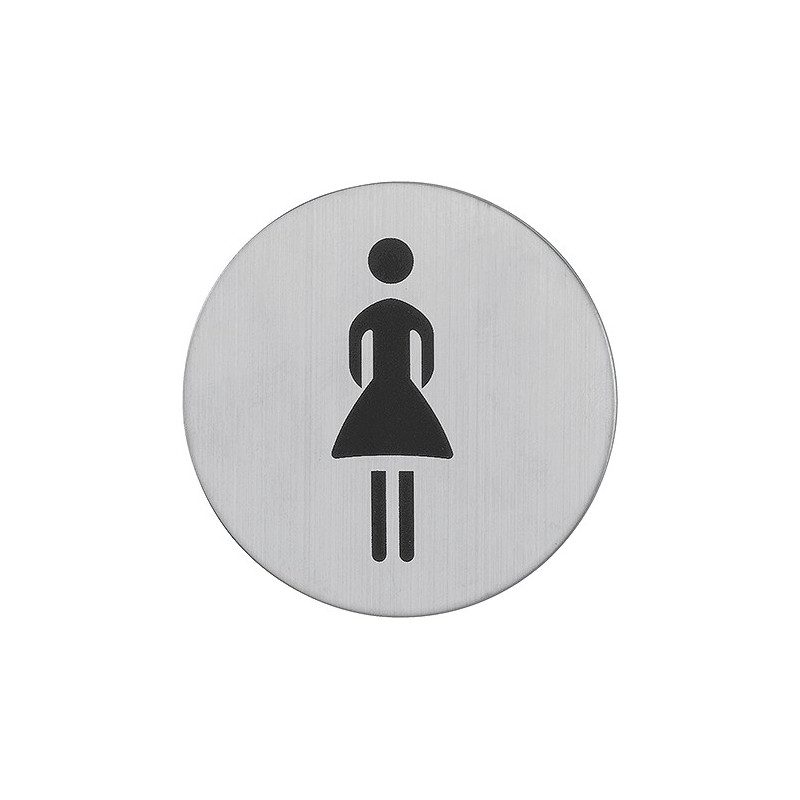 PICTOGRAMME ROND FEMME - INOX